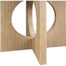  Color_Natural -- Rivas 54" Natural Wood And Veneer Dining Table IMAGE 4
