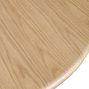  Color_Natural -- Rivas 54" Natural Wood And Veneer Dining Table IMAGE 5