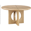 Color_Natural -- Rivas 54" Natural Wood And Veneer Dining Table IMAGE 6