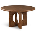  Color_Walnut -- Rivas 54" Walnut Wood And Veneer Dining Table IMAGE 1