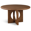  Color_Walnut -- Rivas 54" Walnut Wood And Veneer Dining Table IMAGE 1