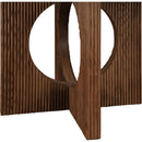  Color_Walnut -- Rivas 54" Walnut Wood And Veneer Dining Table IMAGE 4