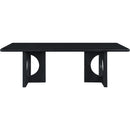  Color_Black -- Meridian Rivas Dining Table with Pedestal Base IMAGE 3