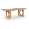  Color_Natural -- Rivas 94" Natural Wood And Veneer Dining Table IMAGE 1
