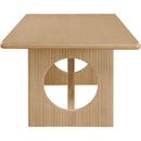 Meridian Rivas Natural Oak Dining Table IMAGE 4