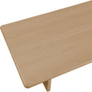  Color_Natural -- Rivas 94" Natural Wood And Veneer Dining Table IMAGE 6