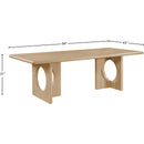  Color_Natural -- Rivas 94" Natural Wood And Veneer Dining Table IMAGE 7