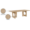  Color_Natural -- Rivas 94" Natural Wood And Veneer Dining Table IMAGE 8