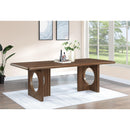  Color_Walnut -- Rivas 94" Walnut Wood And Veneer Dining Table IMAGE 2