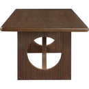  Color_Walnut -- Rivas 94" Walnut Wood And Veneer Dining Table IMAGE 4
