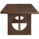 Meridian Rivas Walnut Dining Table IMAGE 4
