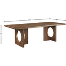  Color_Walnut -- Rivas 94" Walnut Wood And Veneer Dining Table IMAGE 7