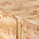  Meridian Cyrus Natural Burl Wood Sideboard / Buffet IMAGE 9