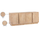  Meridian Cyrus Natural Burl Wood Sideboard / Buffet IMAGE 11