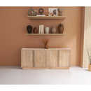  Meridian Cyrus Natural Burl Wood Sideboard / Buffet IMAGE 2