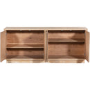  Meridian Cyrus Natural Burl Wood Sideboard / Buffet IMAGE 4