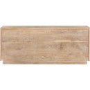  Meridian Cyrus Natural Burl Wood Sideboard / Buffet IMAGE 5