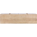  Meridian Cyrus Natural Burl Wood Sideboard / Buffet IMAGE 7