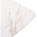  Meridian Niya 71" White Sintered Stone Top And Steel Base Dining Table IMAGE 6