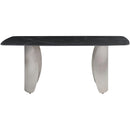  Meridian Niya 71" Black Sintered Stone Top And Steel Base Dining Table IMAGE 3