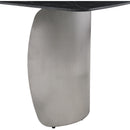  Meridian Niya 71" Black Sintered Stone Top And Steel Base Dining Table IMAGE 6