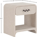  Color_Black/ Cream -- Meridian Medley 1 Drawer Nightstand IMAGE 11