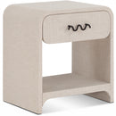  Color_Black/ Cream -- Meridian Medley 1 Drawer Nightstand IMAGE 1