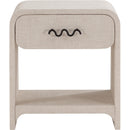  Color_Black/ Cream -- Meridian Medley 1 Drawer Nightstand IMAGE 3