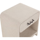  Color_Black/ Cream -- Meridian Medley 1 Drawer Nightstand IMAGE 7