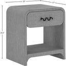  Color_Grey -- Medley Grey Linen Textured End / Side Table IMAGE 11