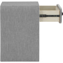  Color_Grey -- Medley Grey Linen Textured End / Side Table IMAGE 5