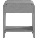  Color_Grey -- Medley Grey Linen Textured End / Side Table IMAGE 6