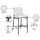 Color_Cream -- Meridian Burke Pub Height Stool IMAGE 10