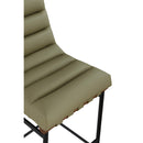  Color_Olive -- Burke Olive Green Vegan Leather Upholstered Bar Stool IMAGE 8