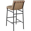  Color_Tan -- Burke Tan Vegan Leather Upholstered Bar Stool IMAGE 6