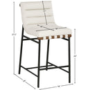  Color_Cream -- Meridian Burke Counter Height Stool IMAGE 9