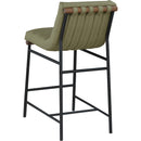  Color_Olive -- Burke Green Vegan Leather Upholstered Counter Stool IMAGE 6