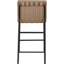Meridian Burke Tan Vegan Leather Counter Stool IMAGE 5