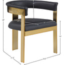  Color_Black/ Gold -- Meridian Romeo Dining Chair IMAGE 8