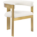 Meridian Romeo Cream Vegan Leather Dining Chair IMAGE 1