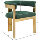 Meridian Romeo Green Boucle Fabric Dining Chair IMAGE 8
