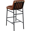  Color_Cognac -- Burke Cognac Boucle Fabric Upholstered Bar Stool IMAGE 4