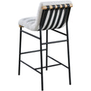  Color_Cream -- Burke Cream Boucle Fabric Upholstered Bar Stool IMAGE 4