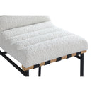  Color_Cream -- Burke Cream Boucle Fabric Upholstered Bar Stool IMAGE 5