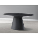  Meridian Gavin 72" Black Oak Veneer Dining Table IMAGE 2
