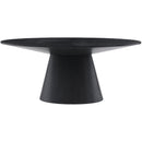  Meridian Gavin 72" Black Oak Veneer Dining Table IMAGE 3