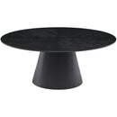 Meridian Gavin 72" Black Oak Veneer Dining Table IMAGE 4