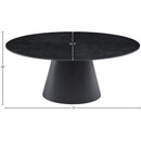  Meridian Gavin 72" Black Oak Veneer Dining Table IMAGE 6