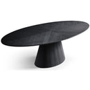  Meridian Gavin 90" Black Oak Veneer Dining Table IMAGE 1