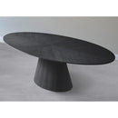  Meridian Gavin 90" Black Oak Veneer Dining Table IMAGE 2